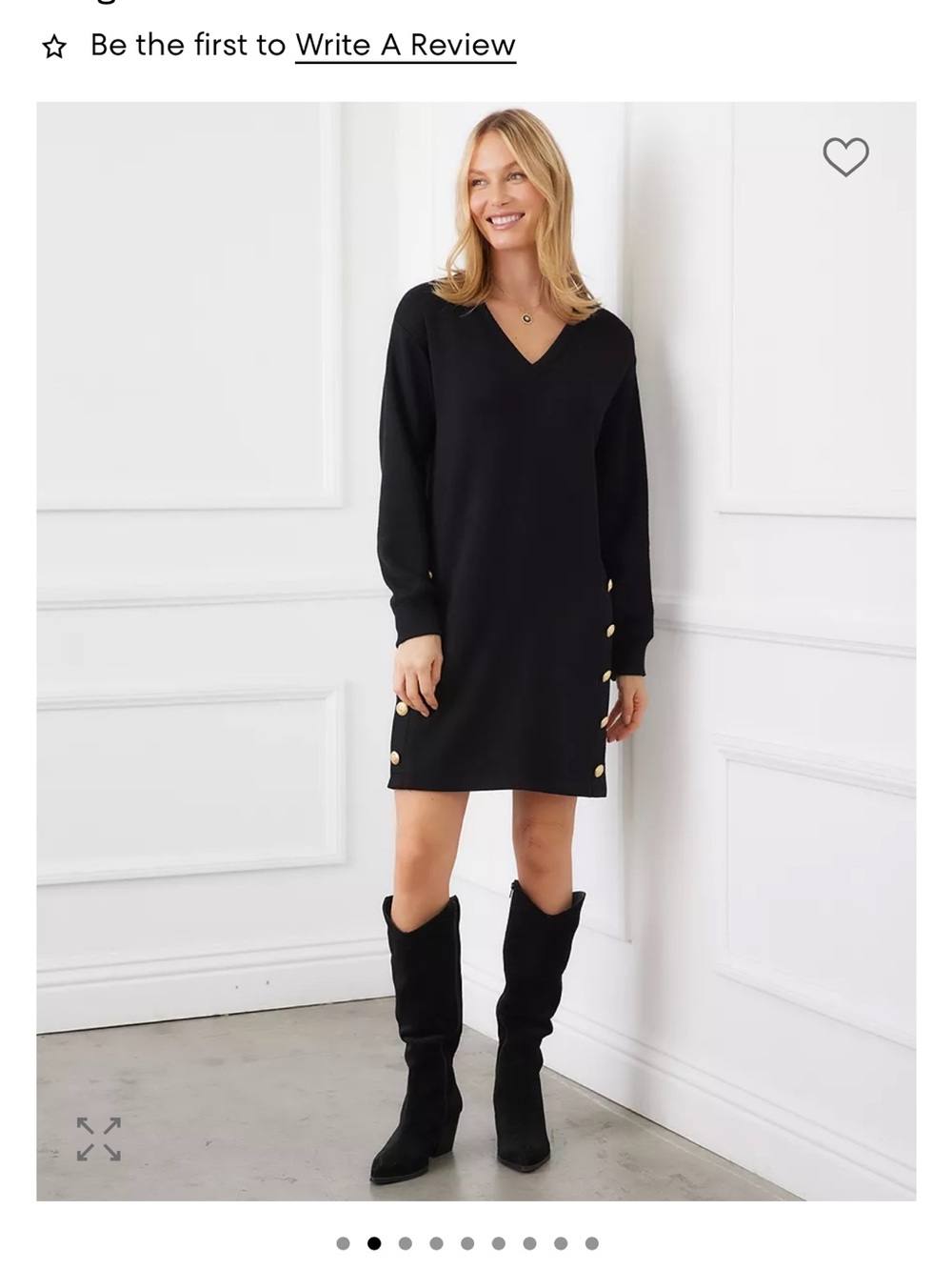 NWOT Karen Kane black dress